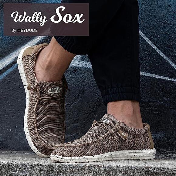 NWT  Hey Dude Men's Wally Sox Brown Size 12 | Men’s Shoes & Light-Weight - Picture 5 of 5